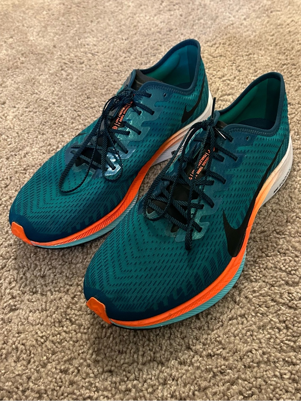 Nike Zoom Pegasus Turbo 2 Neptune Green Ekiden Zoom Pack Men’s Size 14